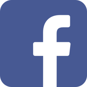 Icon von Facebook in blau und weiß
